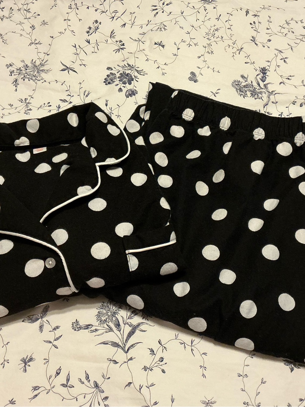 Joe Fresh Black and White Polka Dot Pajamas